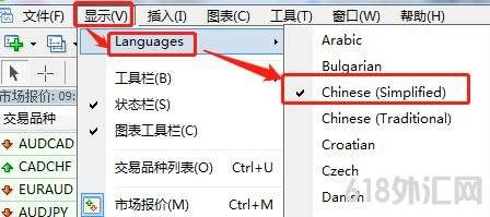 MT4英文怎么改成中文,MT4软件中如何切换语言?