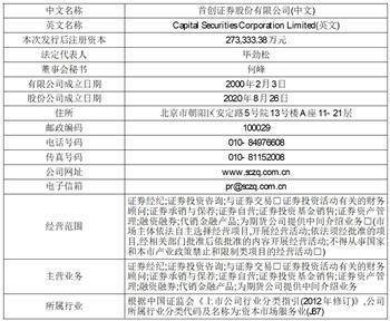 首创证券股份有限公司首次公开发行股票上市公告书