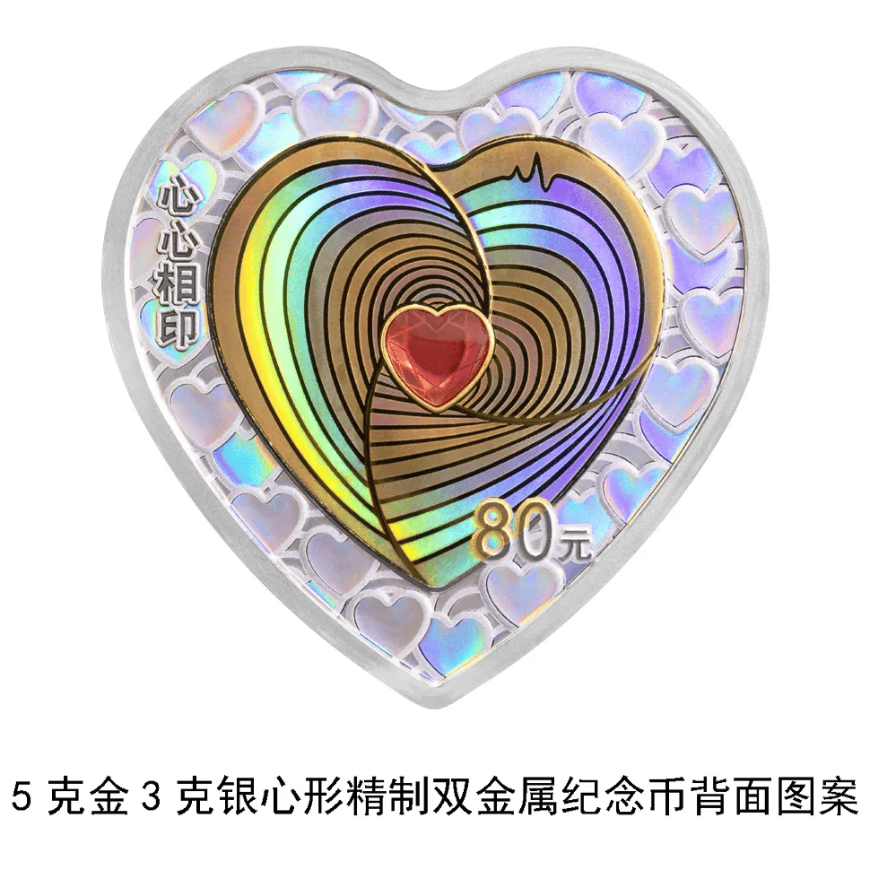 心形纪念币<strong></p>
<p>币新</strong>，520上新！