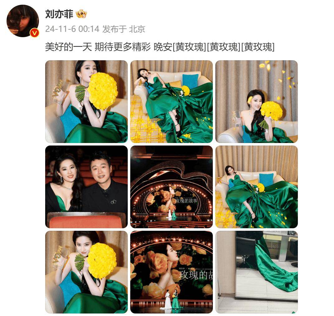 获微博视界大会年度演员<strong></p>
<p>艾戴克斯</strong>，刘亦菲发文：期待更多精彩