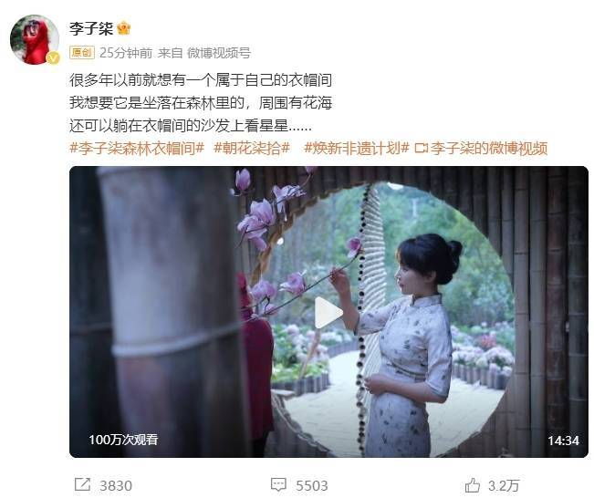 李子柒回归！时隔三年再次更新视频<strong></p>
<p>鹿网</strong>，知情人士透露停更内情
