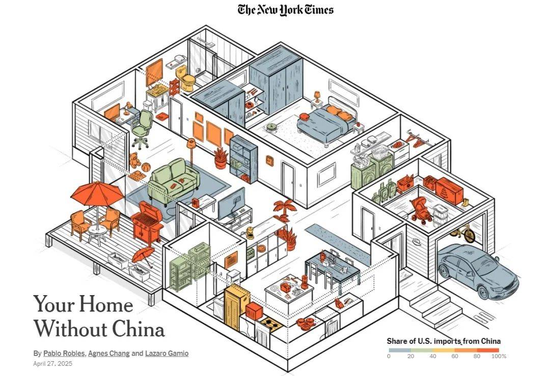 《纽约时报》画了一个没有“中国制造”的“家”<strong></p>
<p>淘宝</strong>，结果是→