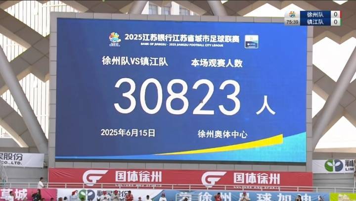 苏媒：苏超徐州vs镇江单场省外观众达6902人<strong></p>
<p>vs</strong>，占比22%