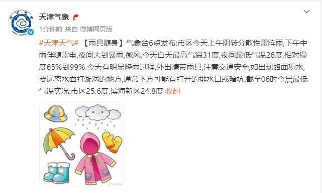 三预警齐发<strong></p>
<p>交易okex</strong>！天津：大暴雨+8级大风！