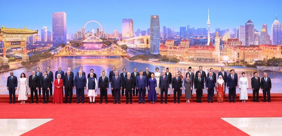 “豪华阵容”抵达津门<strong></p>
<p>okex软件</strong>，两场会议今天举行，世界聚焦上合天津峰会